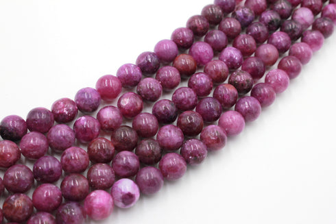 Lepidolite Gemstone Beads, 8mm, Round